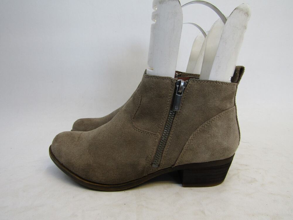 Lucky Brand Womens Size 8 M Brown Suede Ankle Fashion Boots Bootie
